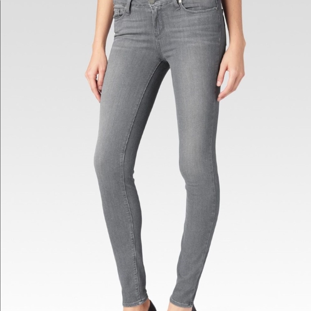 Paige grey skinny jeans